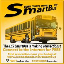 LCS Provides 15 buses equipped with FREE Wi-Fi internet access for distance learning